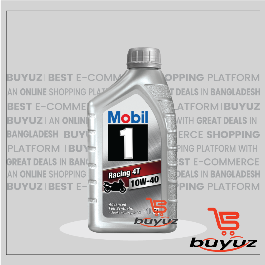 Mobil 1 Racing 4T 10W-40 1L - Advanced Full Synthetic Engine Oil for Motorcycle